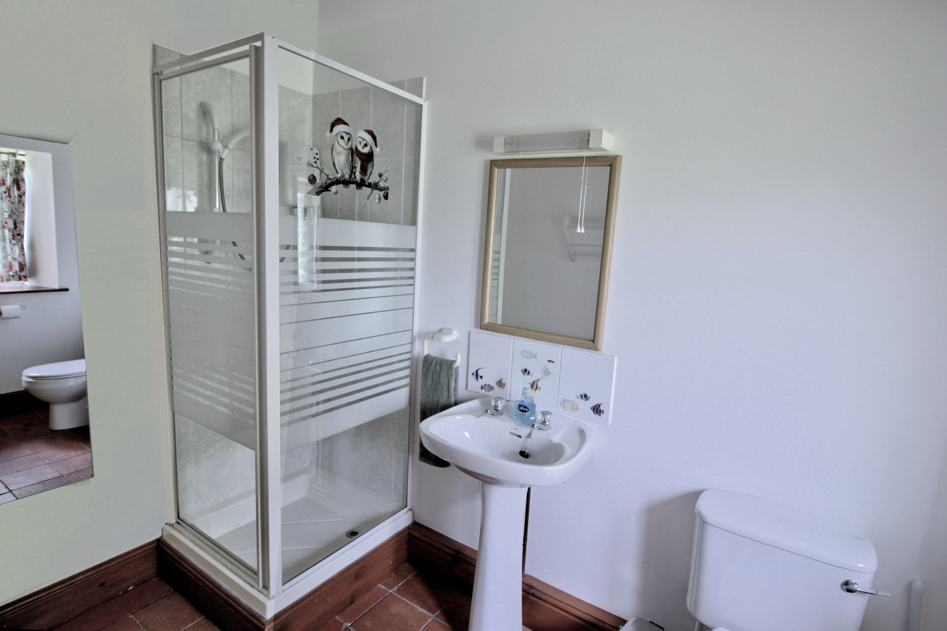 downstairs shower room