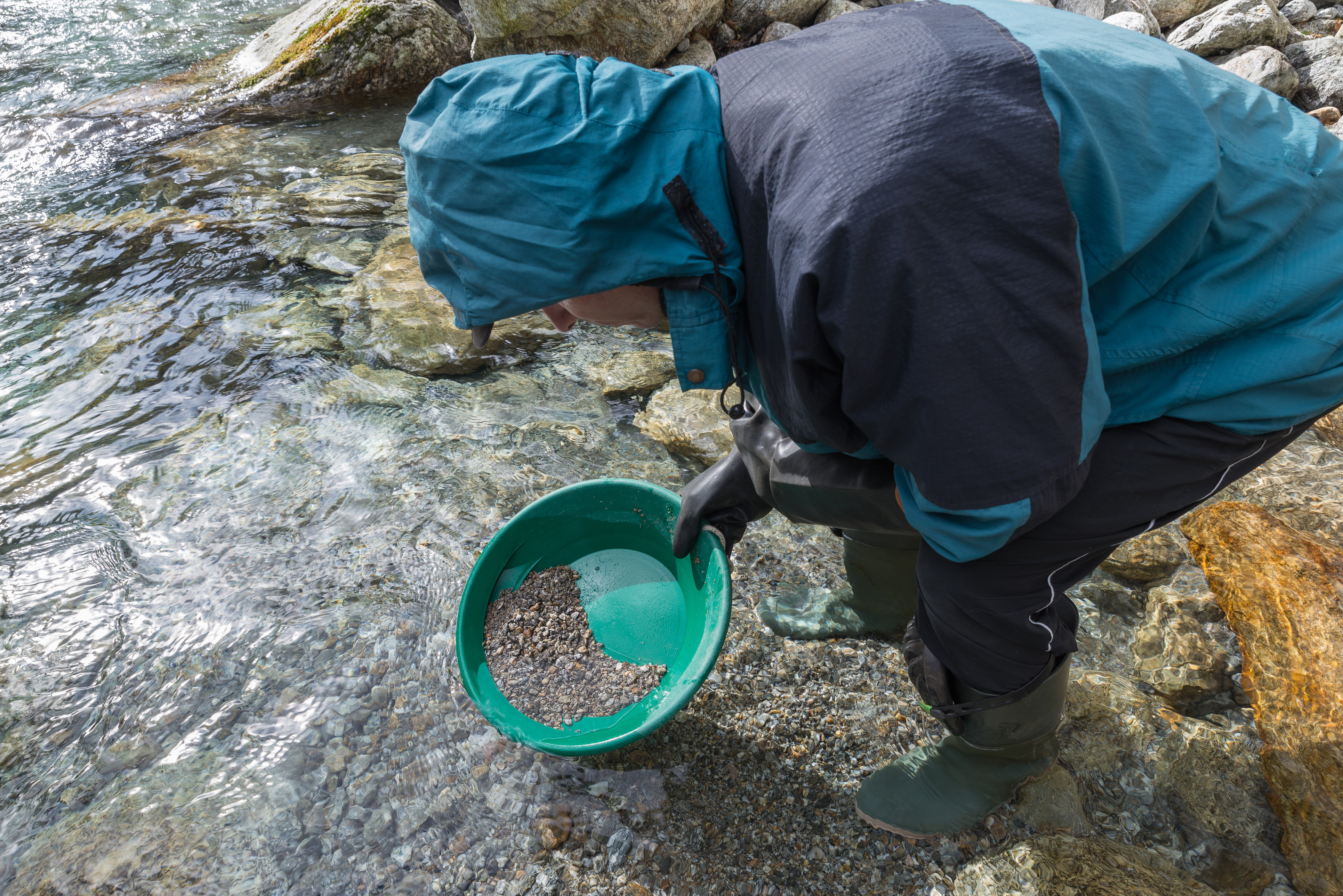 panning the river